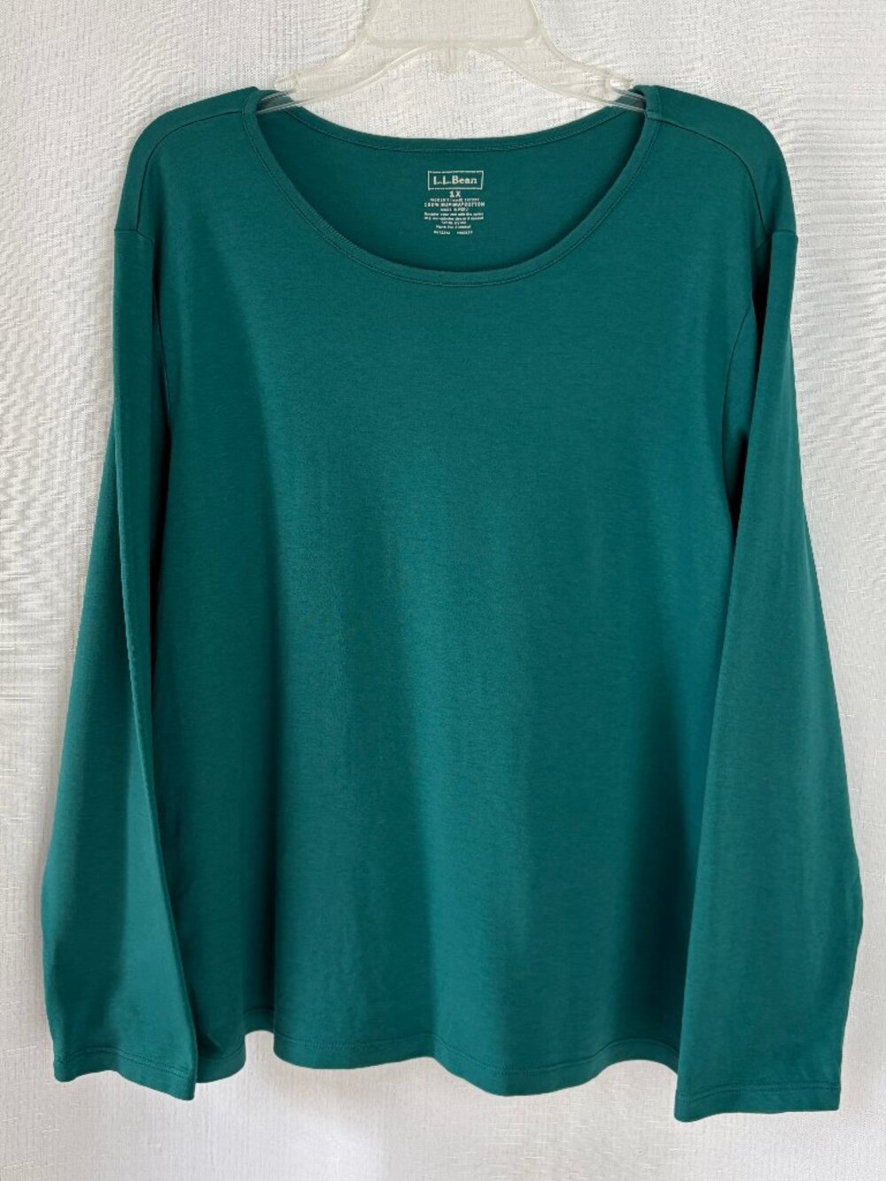 LL BEAN Supima Cotton Long Sleeve Top